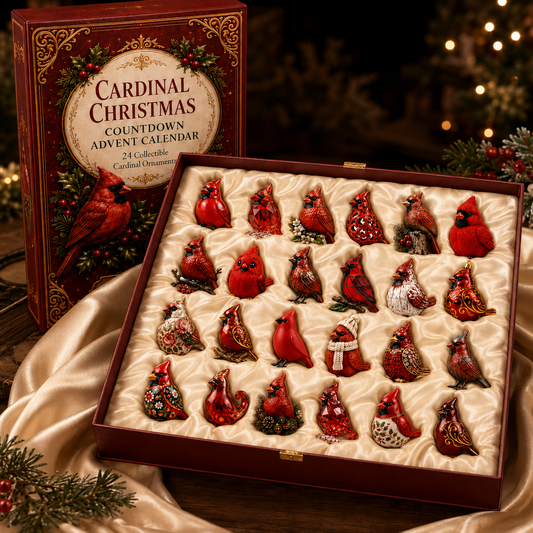 High-quality  model✨Cardinal Christmas 24-Day Countdown Calendar – Limited Anniversary Edition