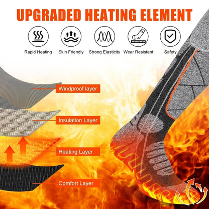 🔥2026 HOT SALE🧦Rechargeable Heated Socks – carbon fiber fast heating🛡️✅