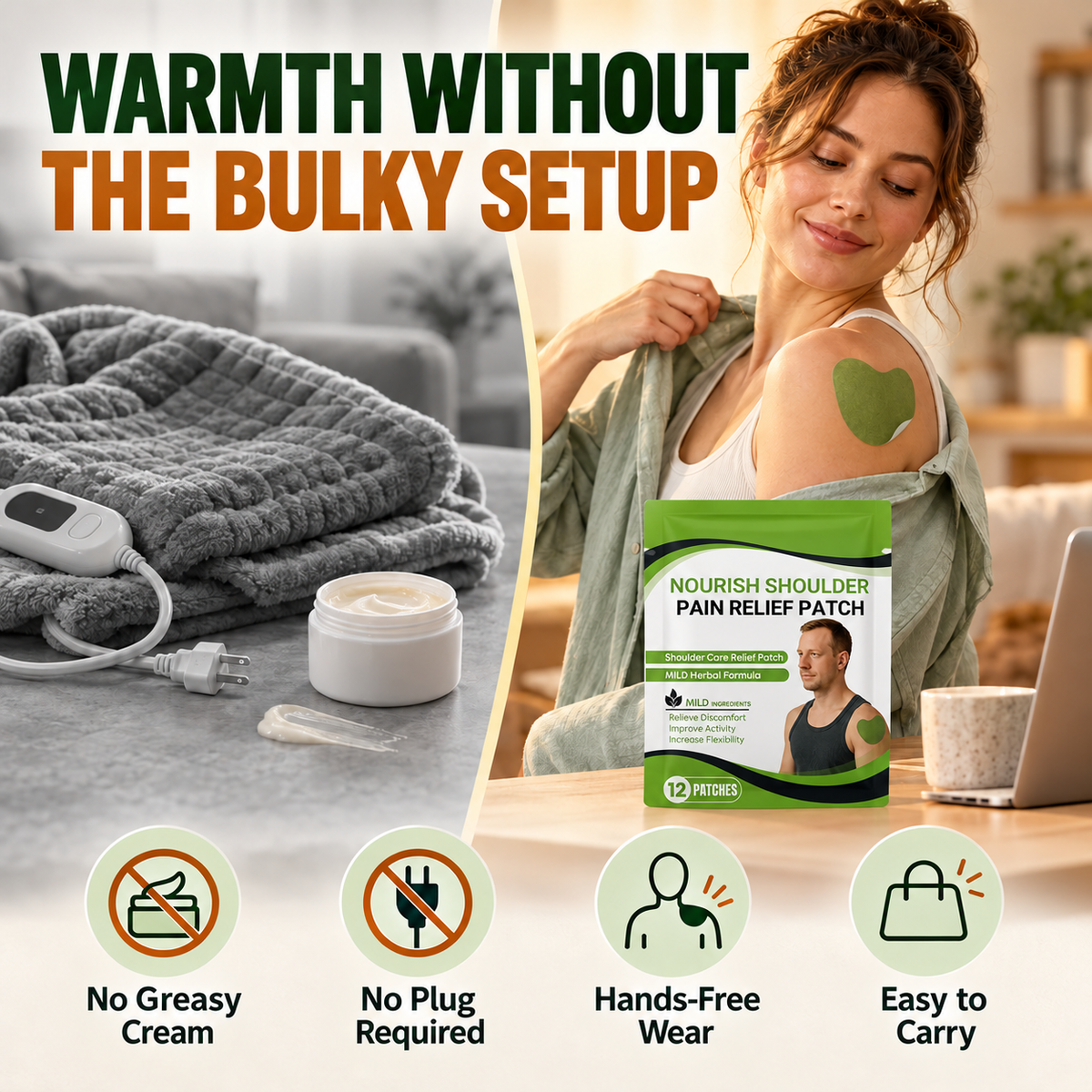 Natural Shoulder Pain Relief Patch