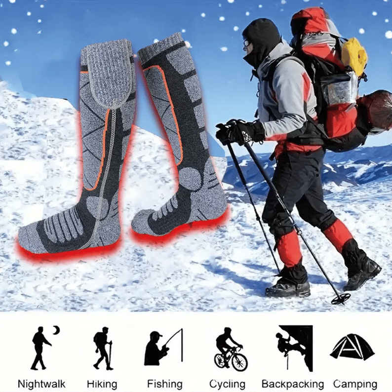 🔥2026 HOT SALE🧦Rechargeable Heated Socks – carbon fiber fast heating🛡️✅