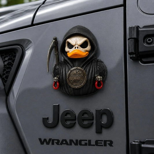 🧲Jeep Halloween 85th Anniversary Grim Reaper Duck Acrylic Magnet