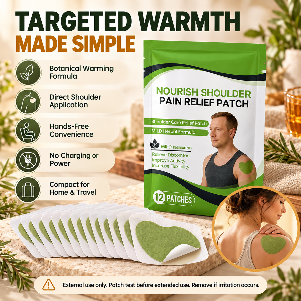 Natural Shoulder Pain Relief Patch