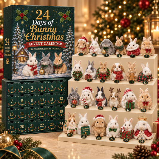 🐇 2026 Christmas Bunny Advent Calendar - 24 Days of Cute Bunny Surprises ✨