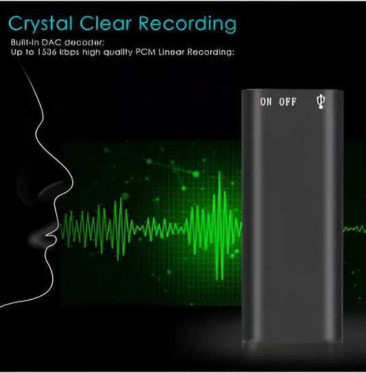 🎙️ Portable Digital Voice Recorder – High-Speed Audio Recording Device