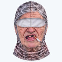 Old woman smoking