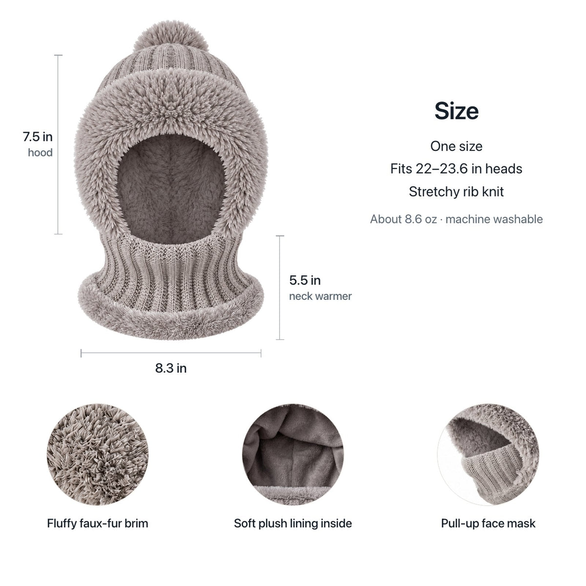 Fluffy – The Warmest Pom Pom Hat