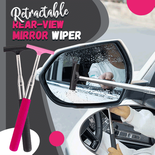 ⏳🔥LIMITED-TIME 50% OFF! ⏰🚗💦 Retractable Side-Mirror Wiper – Extendable, Compact, Water Removal