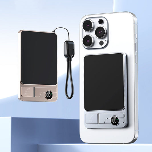 ✨🔋 3-in-1 Magnetic Wireless Power Bank with Built-In Stand, Slim & Portable