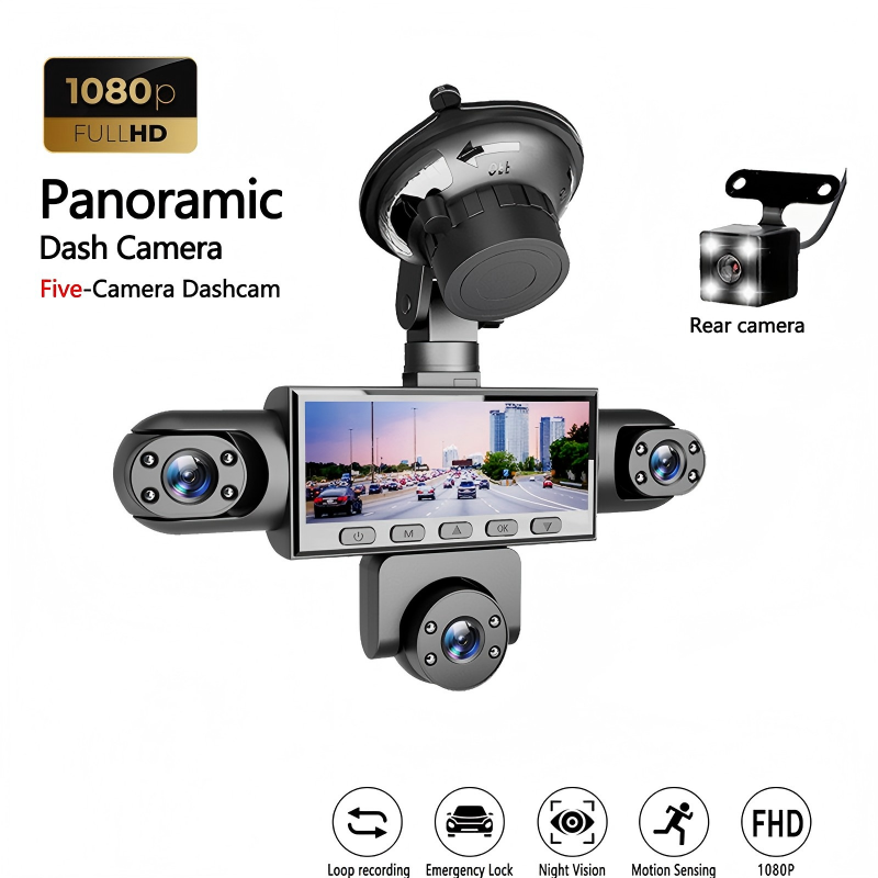 🚗 1080P Multi-Channel Dash Cam – Night Vision & Parking Monitor Car Camera
