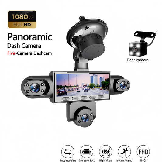 🚗 1080P Multi-Channel Dash Cam – Night Vision & Parking Monitor Car Camera