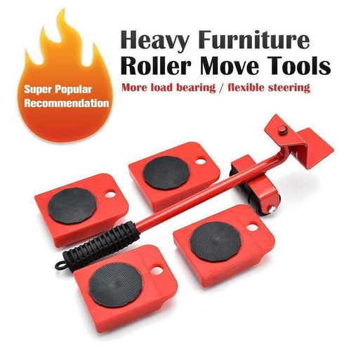 2026 New Arrivals💥Furniture Moving System – lift & slide up to 800 lbs, 360° rotation. 🛡️💪