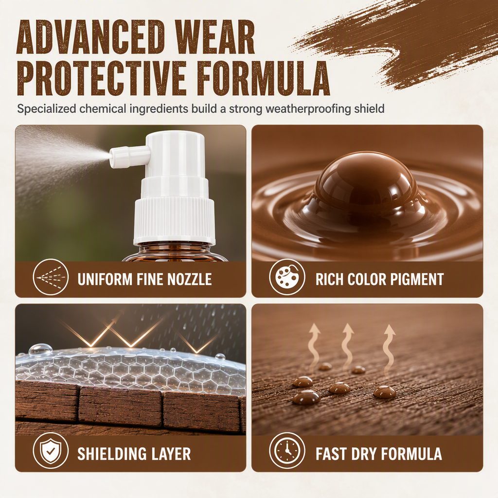 Brown Wood Touch-Up Spray – Refresh Faded Outdoor Furniture