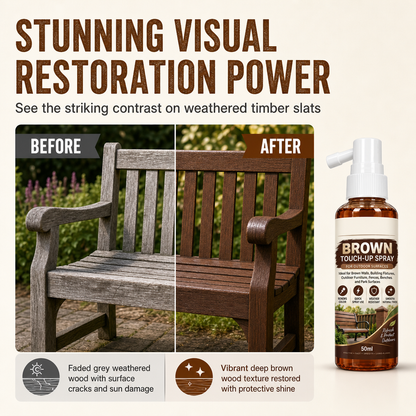 Brown Wood Touch-Up Spray – Refresh Faded Outdoor Furniture
