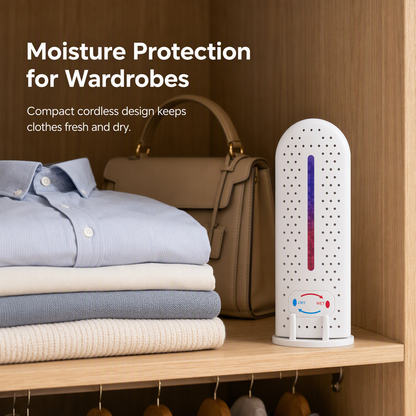 💧 Mini USB Portable Dehumidifier – Reusable Moisture Absorber for Small Spaces