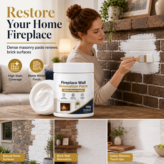 🥳2026 HOT SALE 🧱✨50% Off – Instant White Wall Repair Paste for Stains & Brick Surfaces