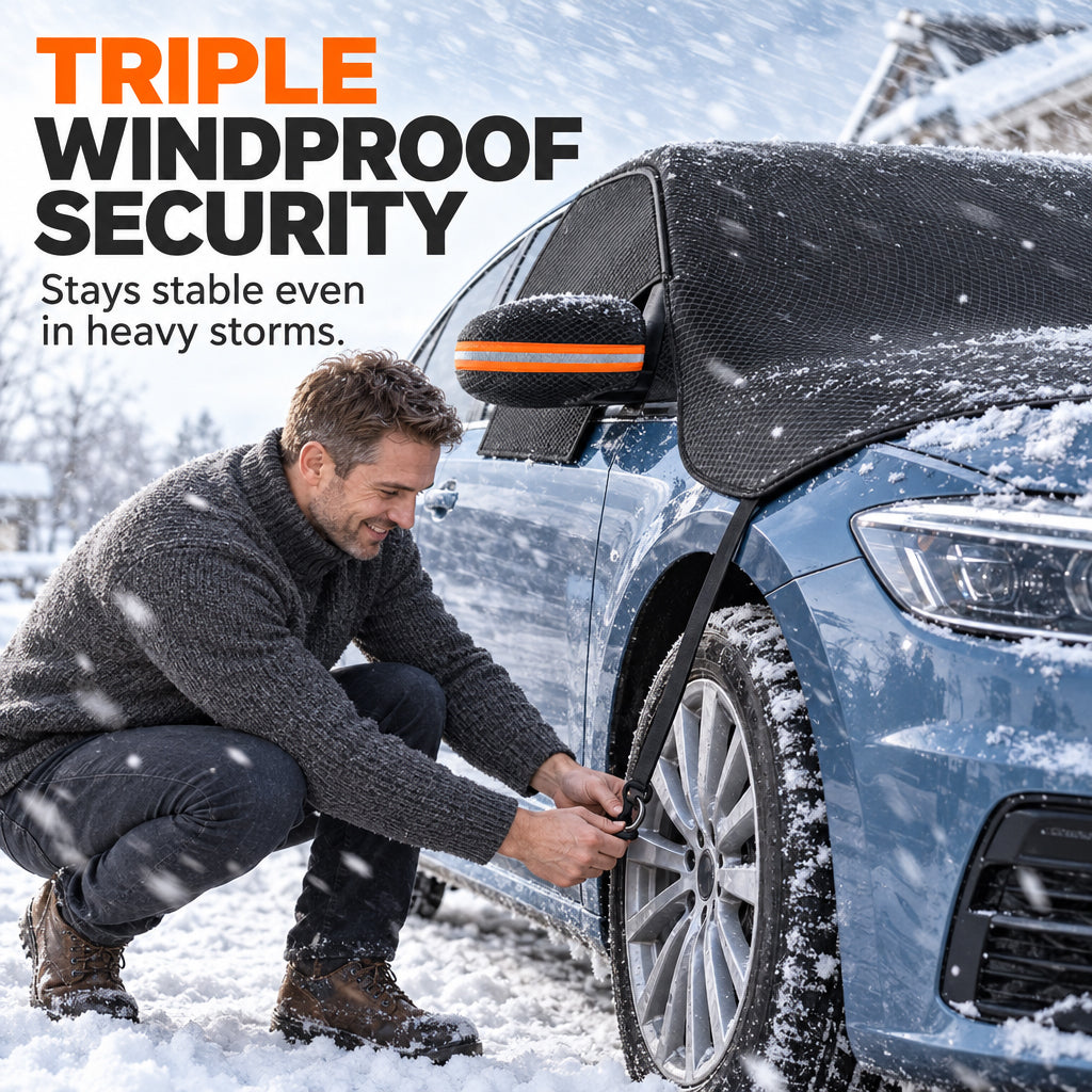 All-Season Car Windshield Cover | Snow, Frost & Sun